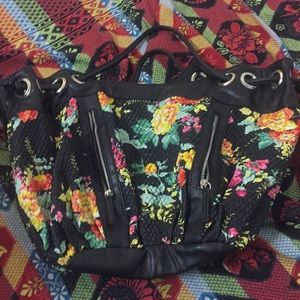 Floral print purse